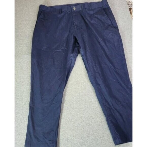 Fabletics High Side Chino Pants Blue Modern Classic Fit Pockets 42x32 - Picture 1 of 10